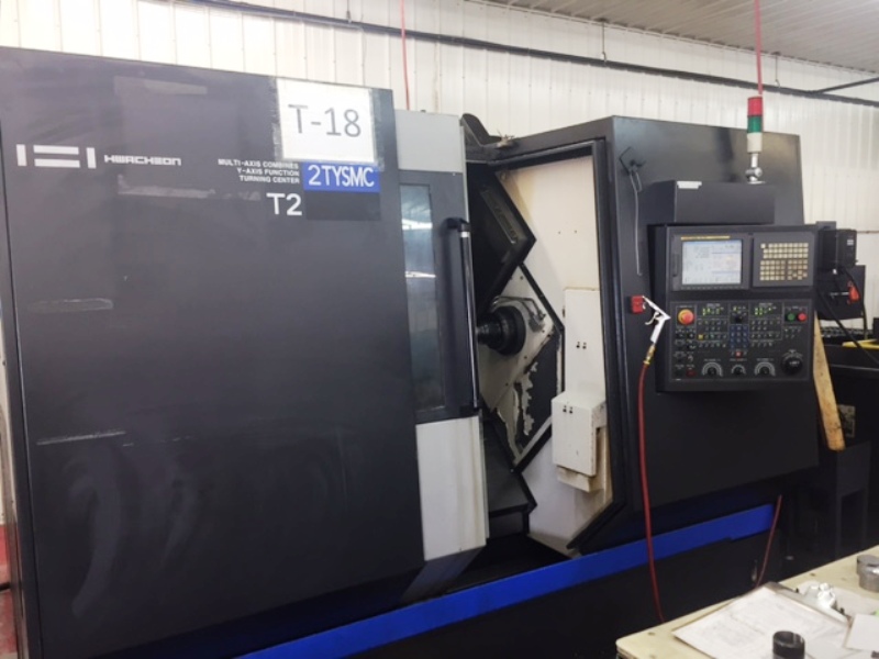 HWACHEON T2-2TYSMC CNC TURNING MACHINE WITH LIVE TOOLING - Blumberg ...